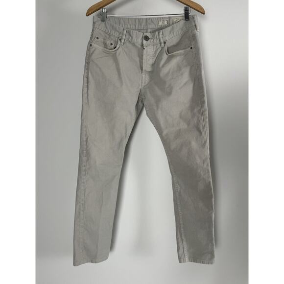 All Saints Skinny Jeans Men’s 30 Button Fly Stretch Neutral Sodium Cigarette - Picture 1 of 15
